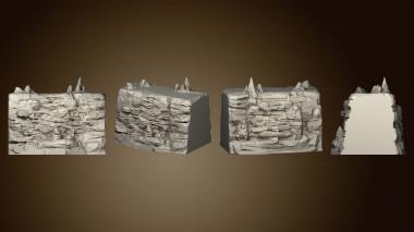 3D model Cave Wall Short (STL)