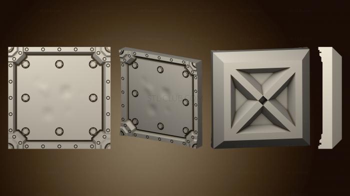 Панели геометрические Детали Citybuilders 1x1 imperial напольная плитка 1