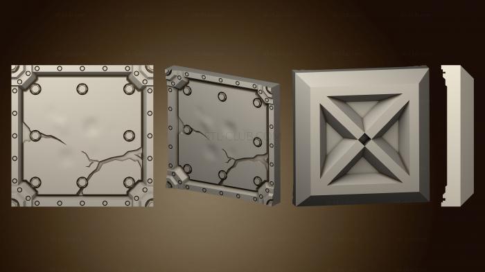 Панели геометрические Детали Citybuilders 1x1 imperial напольная плитка 2