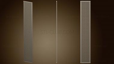 3D model Vertical panel with grid (STL)