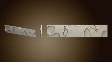 3D model Panel with recesses 4 piece model (STL)