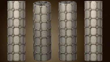 3D model Texture Rollers Stamp Square Tiles (STL)