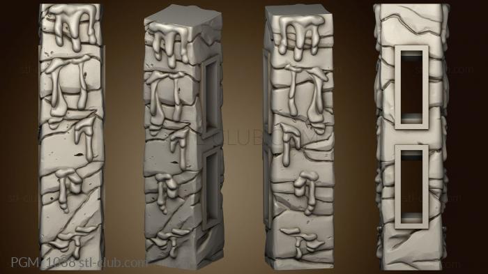 3D model Volcano Walls Column Joins Join (STL)