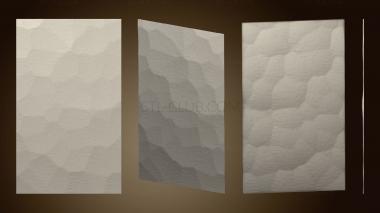 3D model Panel with stone texture (STL)