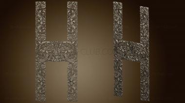 3D model Ornament carved in the form of the letter Nbeton version1 (STL)