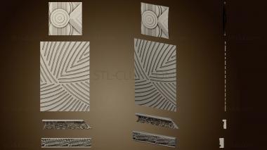 3D model A set of models of panels and decors in the same style (STL)