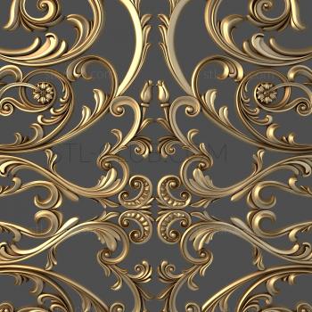 3D model 3d model of carved panel, stl, for CNC, baroque, classic (STL)