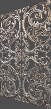 3D model 3d model of carved panel, stl, for CNC, baroque, classic (STL)