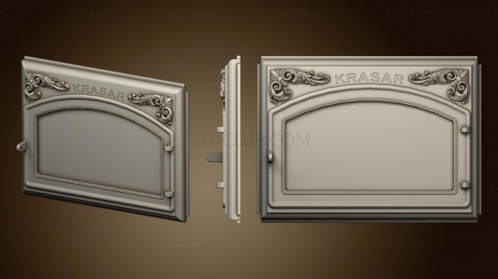 3D model Door with decorative elements (STL)