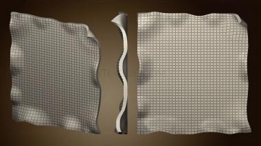 3D model Panel sheet curved (STL)