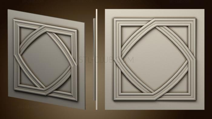 Панели разных форм Квадратная панель переплетение в виде квадрата