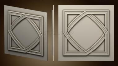 3D model Square panel interlacing in the form of a square (STL)