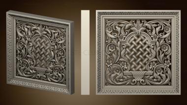 3D model Carved church panel (STL)