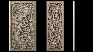 3D мадэль Узор Нарды с китайским драконом (STL)