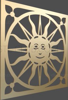 3D мадэль Солнце в изразце (STL)