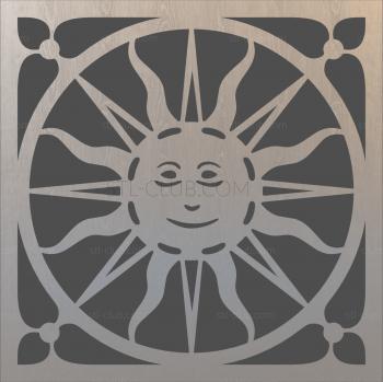 3D мадэль Солнце в изразце (STL)