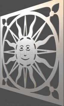 3D model Tiled sun (STL)