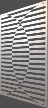 3D model Striped stained glass window (STL)