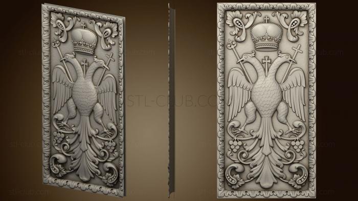 3D model The panel is carved with a double-headed eagle (STL)