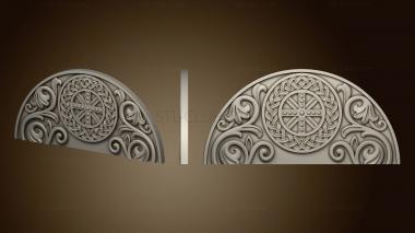 3D model Panel carved with decoration (STL)