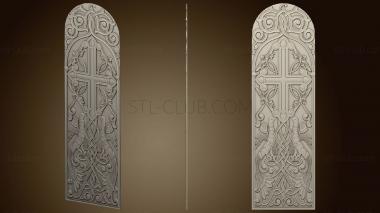 3D model Church panel with birds (STL)