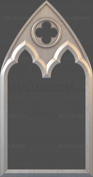 3D model Gothic window (STL)