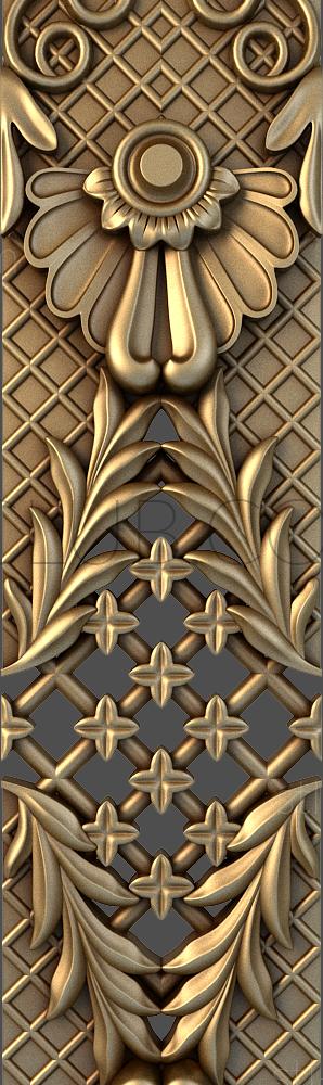 3D мадэль Решетка с ромашками (STL)