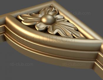 3D model Leaf and big pearl (STL)