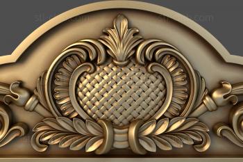 3D model Medallion and plumes (STL)