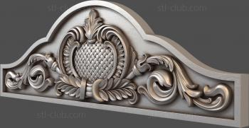 3D model Medallion and plumes (STL)