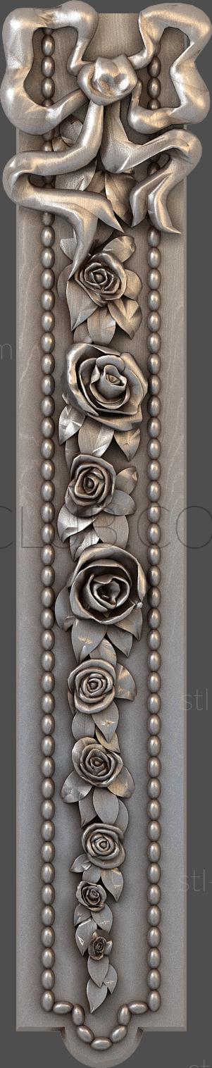 3D model Bow and roses (STL)