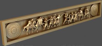 3D model 3d stl model of carved horizontal panel (STL)