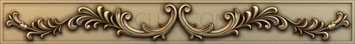 3D model 3d stl model of carved horizontal panel (STL)