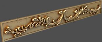 3D model 3d stl model of carved horizontal panel (STL)