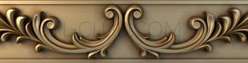 3D model 3d stl model of carved horizontal panel (STL)