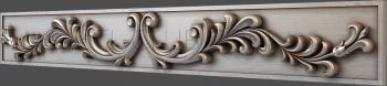 3D model 3d stl model of carved horizontal panel (STL)