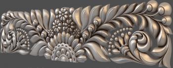 3D model 3d stl model of carved horizontal panel (STL)