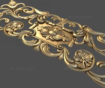 3D model Horizontal panel, 3d stl model for CNC, plant decor (STL)