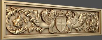 3D model 3d stl model of a horizontal panel, mythical characters (STL)