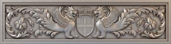 3D model 3d stl model of a horizontal panel, mythical characters (STL)