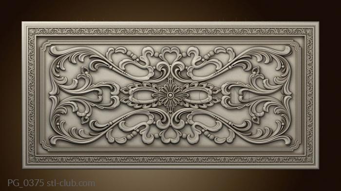 3D model Panel with decorations (STL)