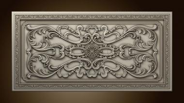 3D model Panel with decorations (STL)