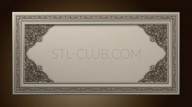 3D model Panel with decorations (STL)