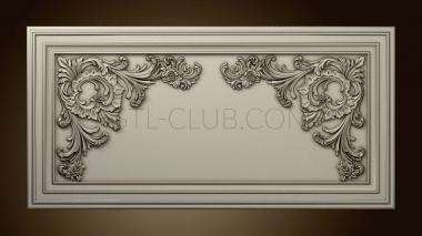 3D model Panel with decorations (STL)