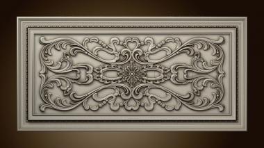 3D model Panel with decorations (STL)