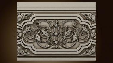 3D model Panel with decorations (STL)