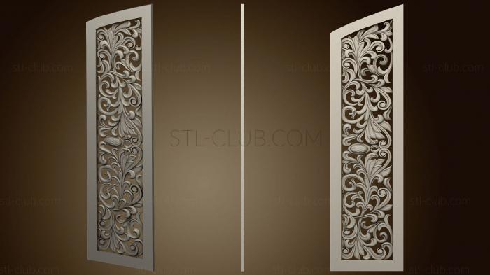 3D model The panel is carved with a rounded top (STL)