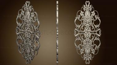 3D model Vertical carved panel (STL)