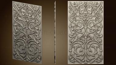 3D model Vertical panel with decoration (STL)