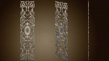 3D model Panel carved slotted (STL)